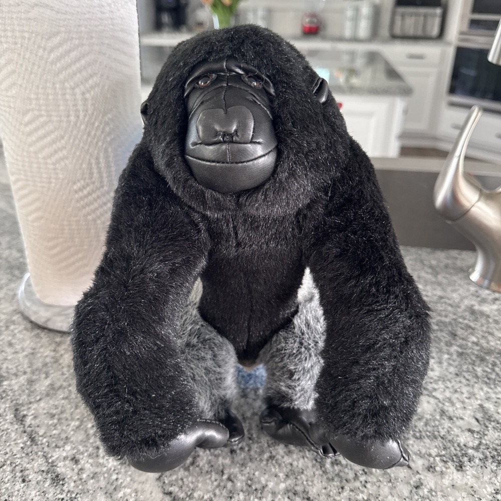Fiesta Gorilla Silverback Stuffed Animal Plush Toy Black 10" A30457